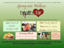 Spring into Wellness Fair flyer