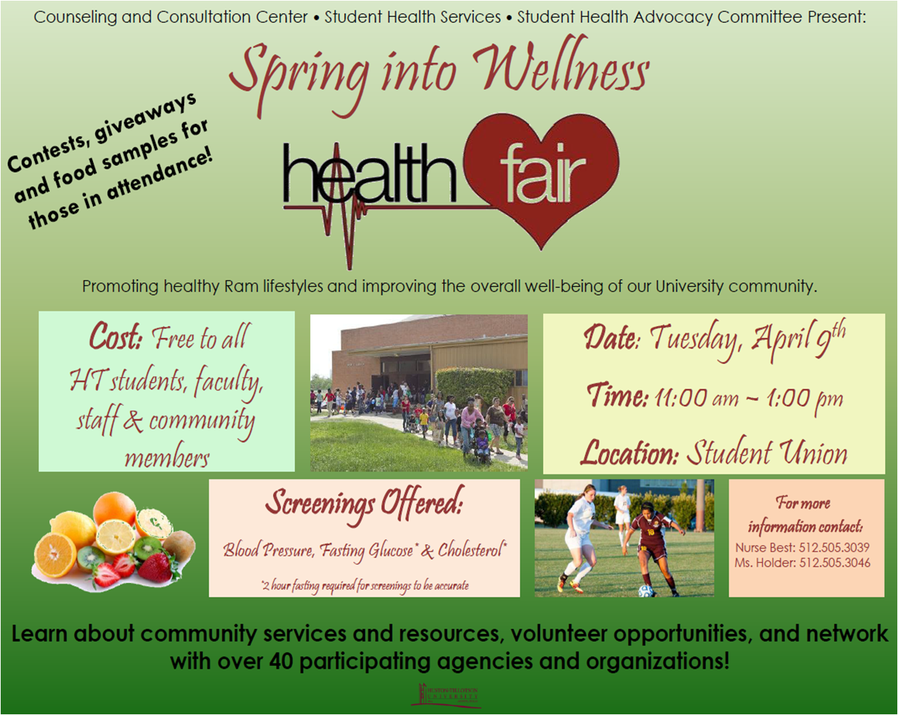 Spring into Wellness Health Fair « HustonTillotson