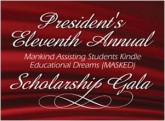 President's 11th Annual MASKED Scholarship Gala graphic