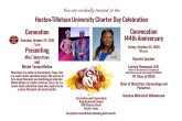 Huston-Tillotson University Charter Day Invitation