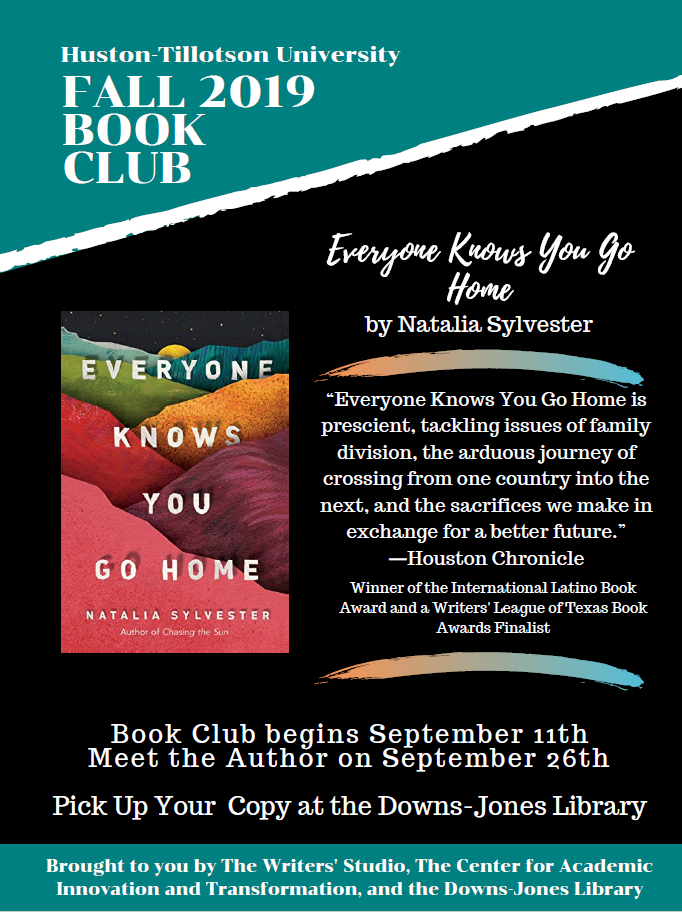 Poster for the National Hispanic Heritage Month Book Club
