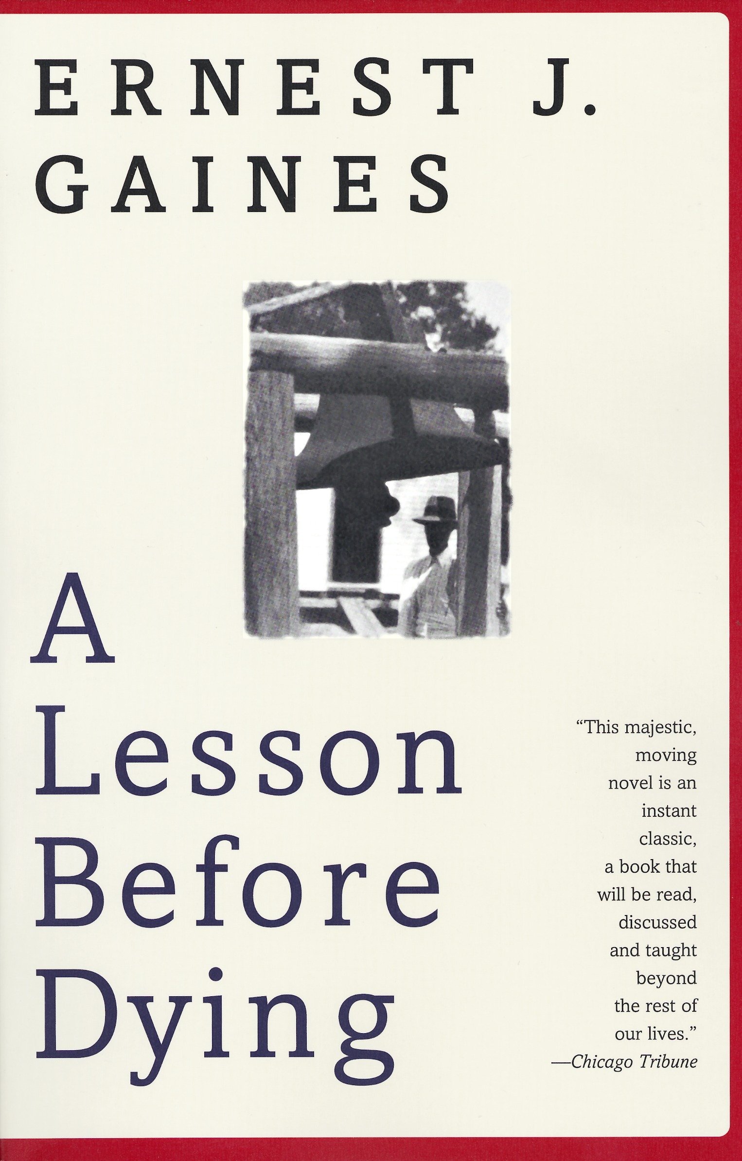 Book cover of "A Lesson Before Dying"