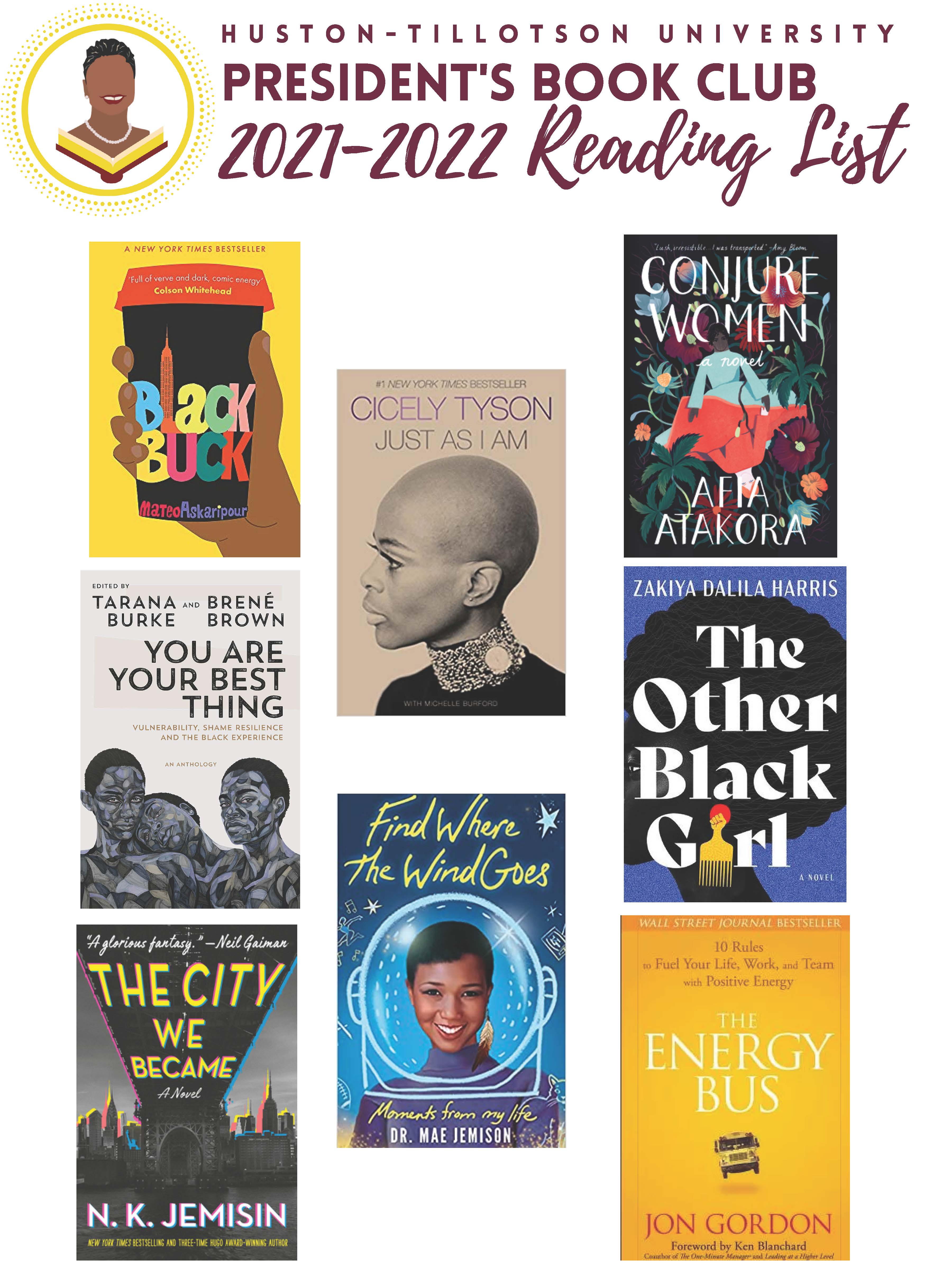 Collage of book covers for the President's Reading List